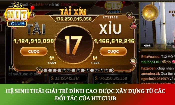 Đối tác của Hitclub - Những "ông lớn" đứng sau hệ sinh thái trò chơi triệu đô 2 Hệ sinh thái giải trí đỉnh cao tại Hitclub được xây dựng từ các đối tác của Hitclub