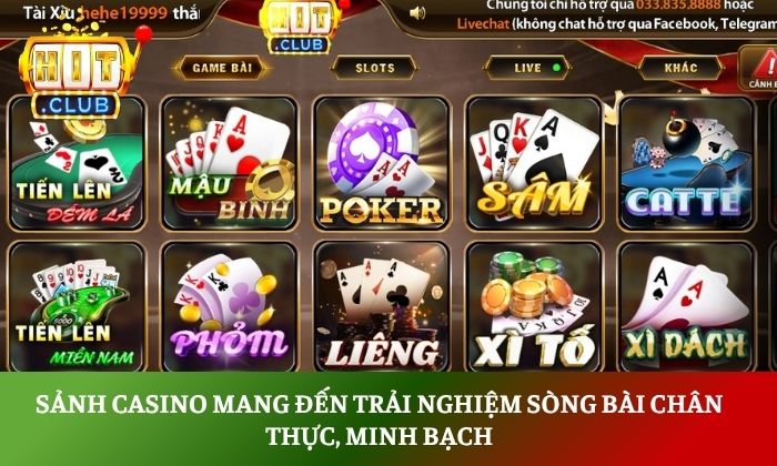 Đối tác của Hitclub - Những "ông lớn" đứng sau hệ sinh thái trò chơi triệu đô 3 Sảnh Casino mang đến trải nghiệm sòng bài chân thực, minh bạch