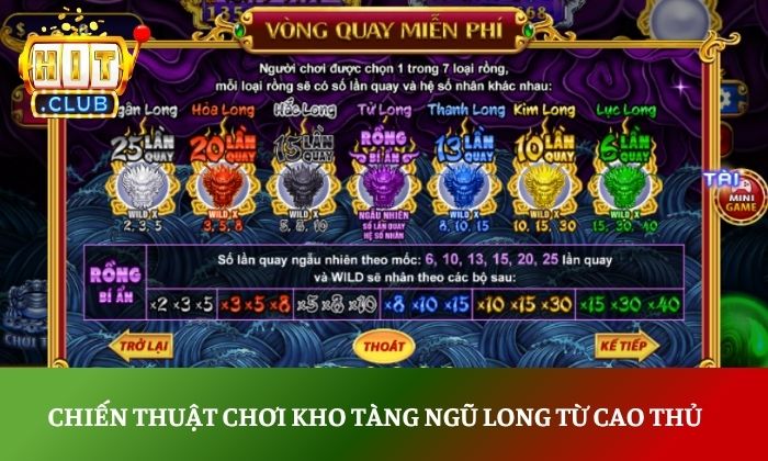 Kho Tàng Ngũ Long Hitclub: Cuộc săn Rồng vàng đầy kịch tính 5 Chiến thuật chơi Kho Tàng Ngũ Long từ cao thủ