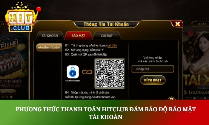 Phương thức thanh toán Hitclub đảm bảo độ bảo mật tài khoản