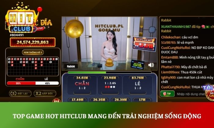 Top game hot Hitclub mang đến trải nghiệm sống động